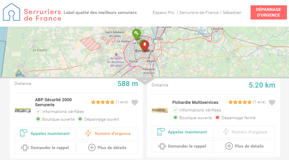 depannage serrurerie bordeaux