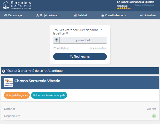 serrurerie pornichet
